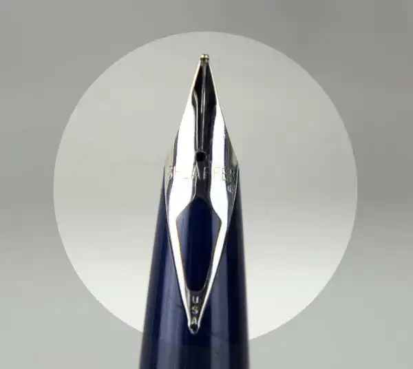 Sheaffer Vintage imperial 440 blue barrel fountain pen - USA - inlaid F nib - Image 9