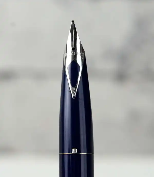 Sheaffer Vintage imperial 440 blue barrel fountain pen - USA - inlaid F nib - Image 8