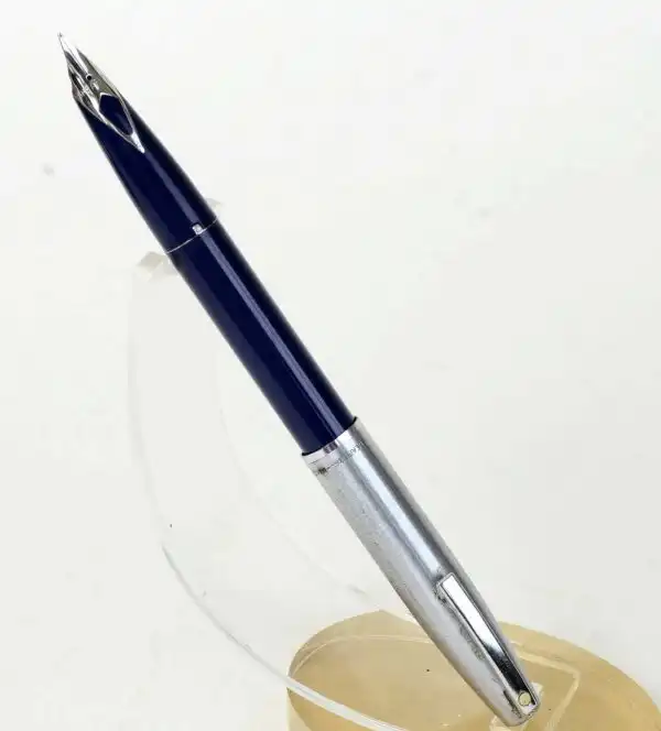 Sheaffer Vintage imperial 440 blue barrel fountain pen - USA - inlaid F nib - Image 2