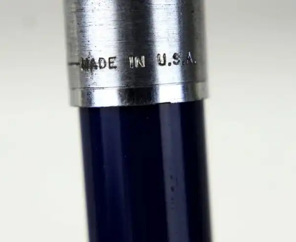 Sheaffer Vintage imperial 440 blue barrel fountain pen - USA - inlaid F nib - Image 7