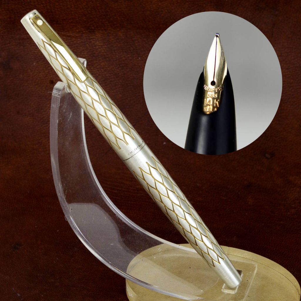 Buy sheaffer lady 642 fountain pen with 14K solid gold hooded nib online