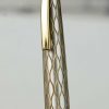 Vintage sheaffer lady 642  Silver plated  barrel fountain pen 14K solid gold M nib - Image 9