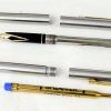 Vintage sheaffer targa 1001XGS slim fountain pen and ballpoint pen set 14K gold F nib - Image 4