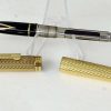 Vintage sheaffer targa fountain pen 1013 23K gold plated barrel and 14K gold B nib - Image 5