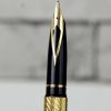 Vintage sheaffer targa fountain pen 1013 23K gold plated barrel and 14K gold B nib - Image 9