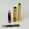 Vintage sheaffer targa fountain pen 1013 23K gold plated barrel and 14K gold B nib - Image 6