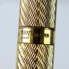 Vintage sheaffer targa fountain pen 1013 23K gold plated barrel and 14K gold B nib - Image 7
