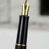 Vintage parker sonnet matte black fountain pen with gold plated M nib - Used - Image 7