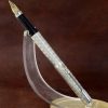 Vintage parker 75 prince of wales sterling silver fountain pen 14Karat Gold XF nib - Image 2