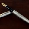 Vintage parker 75 sterling silver fountain pen 14Karat Gold B nib - Image 3