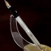 Vintage parker 75 sterling silver fountain pen 14Karat Gold B nib - Image 2