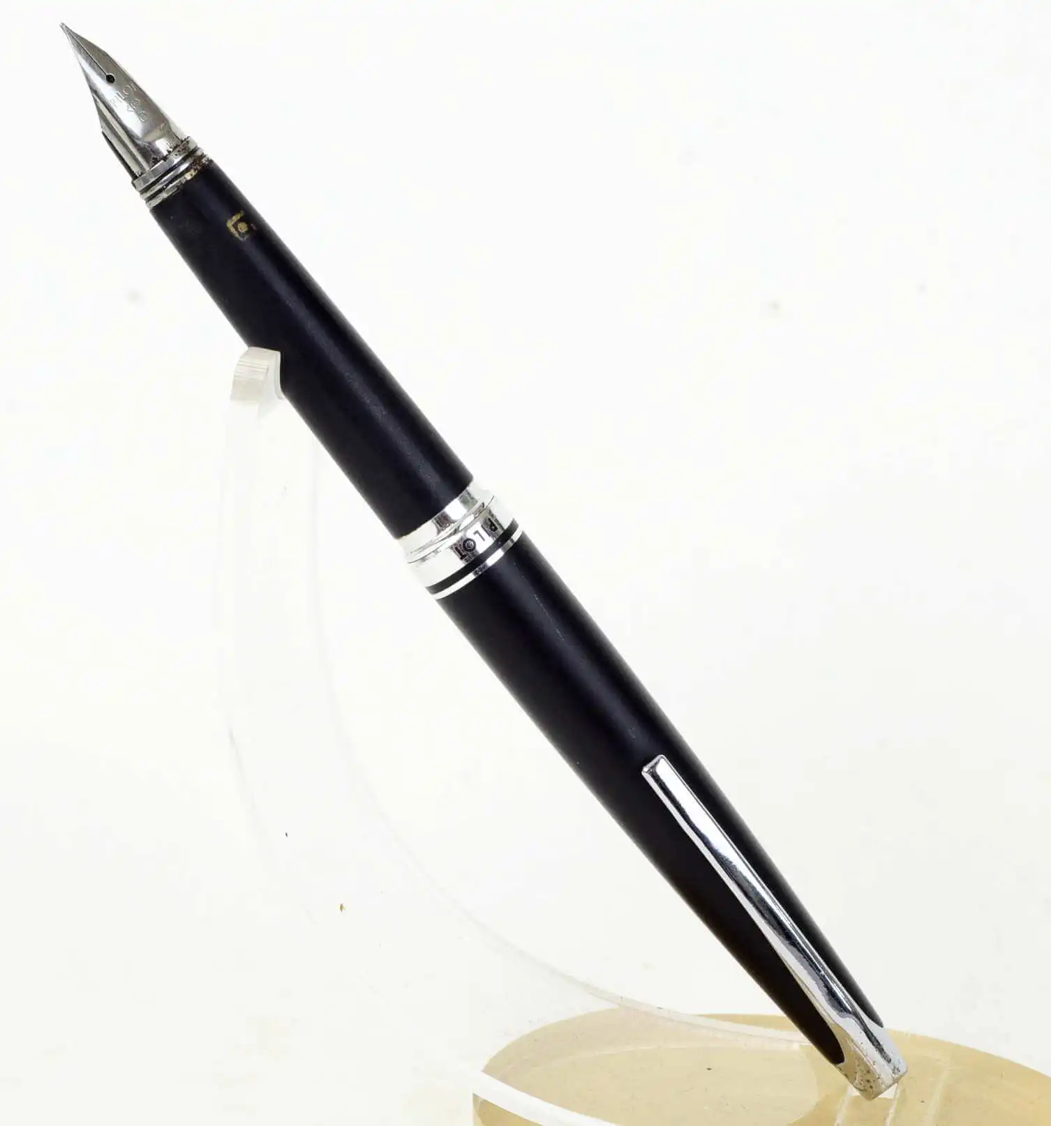 Vintage rare pilot Namiki MYU black fountain pen with Fine nib and original converter - Image 2