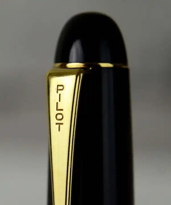 Vintage Pilot Custom 74 black barrel fountain pen -  14K 585 solid gold EF nib - Image 10