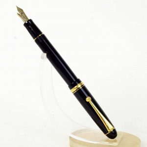 vintage-pilot-custom-74-black-barrel-fountain-pen-14K-solid-gold-EF-nib-japan