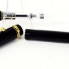 Vintage Pilot Custom 74 black barrel fountain pen -  14K 585 solid gold EF nib - Image 3