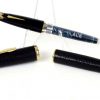 Vintage platinum sheep skin leather fountain pen -  18K 750  solid gold F nib - Image 4