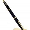 Vintage platinum sheep skin leather fountain pen -  18K 750  solid gold F nib - Image 2