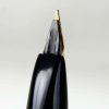 Vintage platinum sheep skin leather fountain pen -  18K 750  solid gold F nib - Image 8