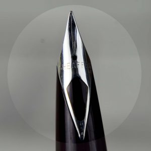 vintage-sheaffer-imperial-440-burgundy-fountain-pen-inlaid-Fine-nib