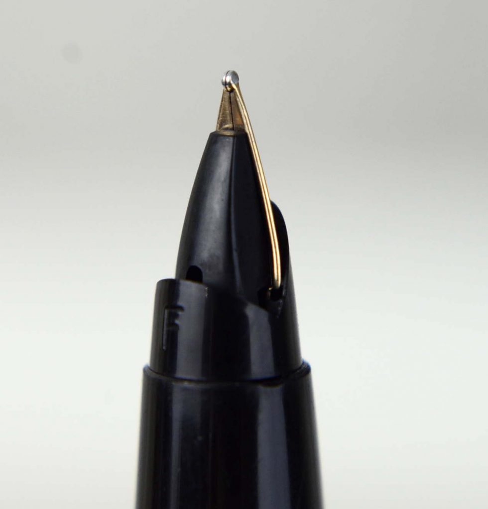 Buy online Parker 45 flighter England fountain pen 14K solid gold F nib
