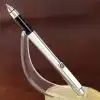 Parker 25 vintage chrome barrel fountain pen with Original Converter  - M nib - Image 2