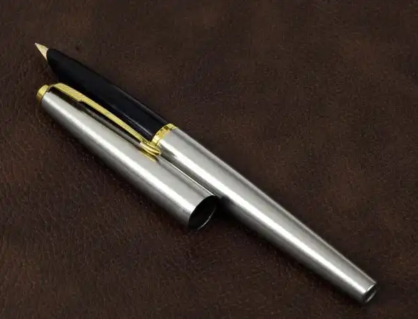 Vintage  parker 45 flighter fountain pen 14Karat solid gold F nib - USA made - Image 3