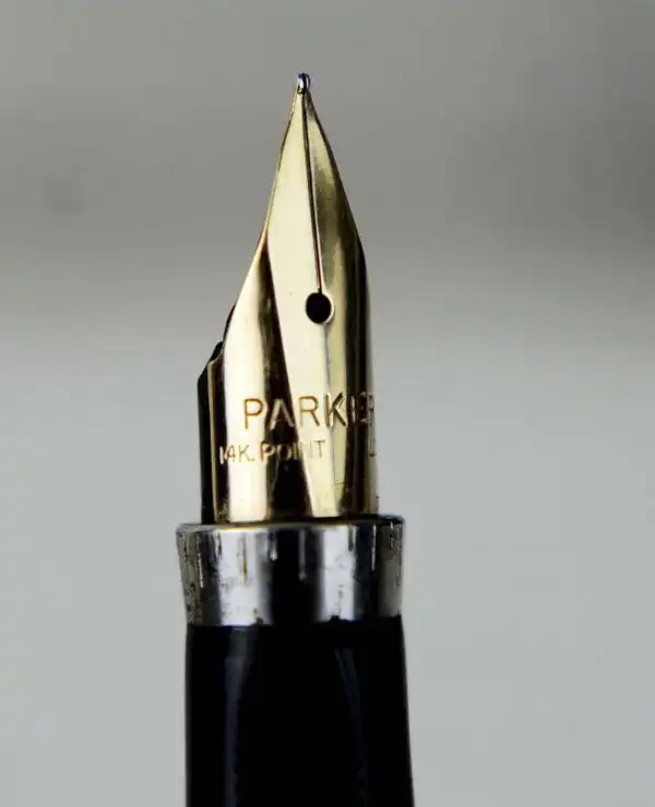 Vintage parker 75 sterling silver fountain pen 14K Gold XF nib - Very clean - Image 12