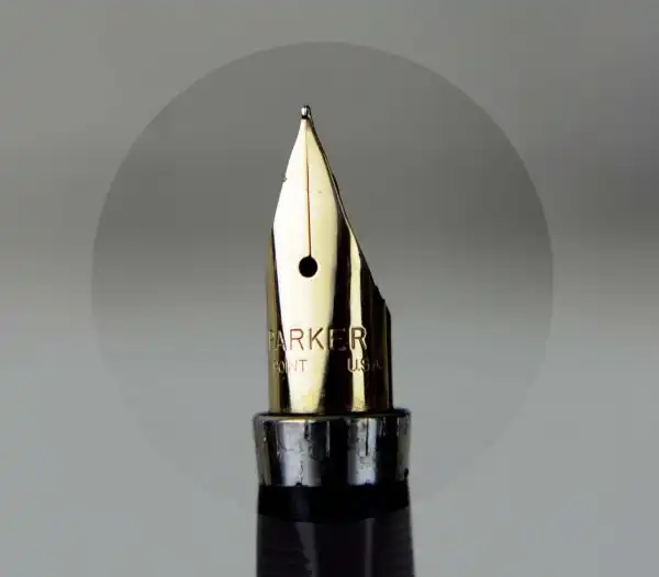Vintage parker 75 sterling silver fountain pen 14K Gold XF nib - Very clean - Image 13