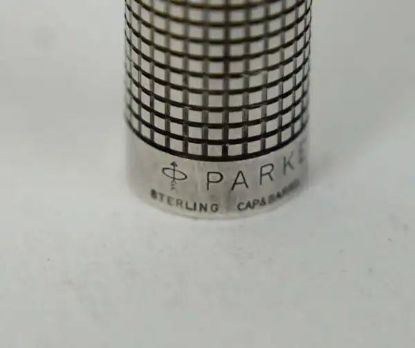 Vintage parker 75 sterling silver fountain pen 14K Gold XF nib - Very clean - Image 14