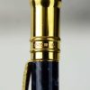 Vintage parker duofold centennial blue marbled ballpoint pen with gold filled trim - Image 11