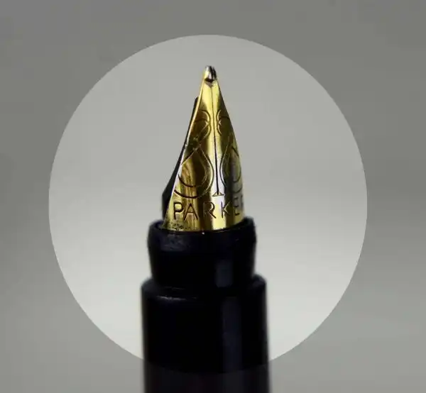 Parker rialto 88 vintage fountain pen - Sterling silver plated barrel with Fine gold plated Nib - Image 5