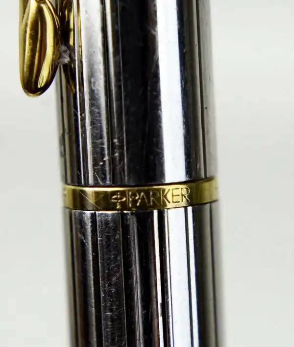 Parker rialto 88 vintage fountain pen - Sterling silver plated barrel with Fine gold plated Nib - Image 6