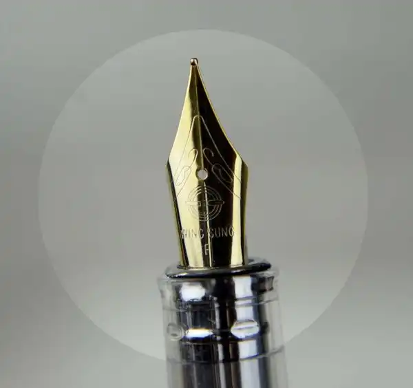 wing sung demonstrator vaac filler fountain pen with Golden Fine nib - Image 5