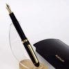 Platinum 3776 black barrel fountain pen - 14K solid gold M nib  - mint - Image 2