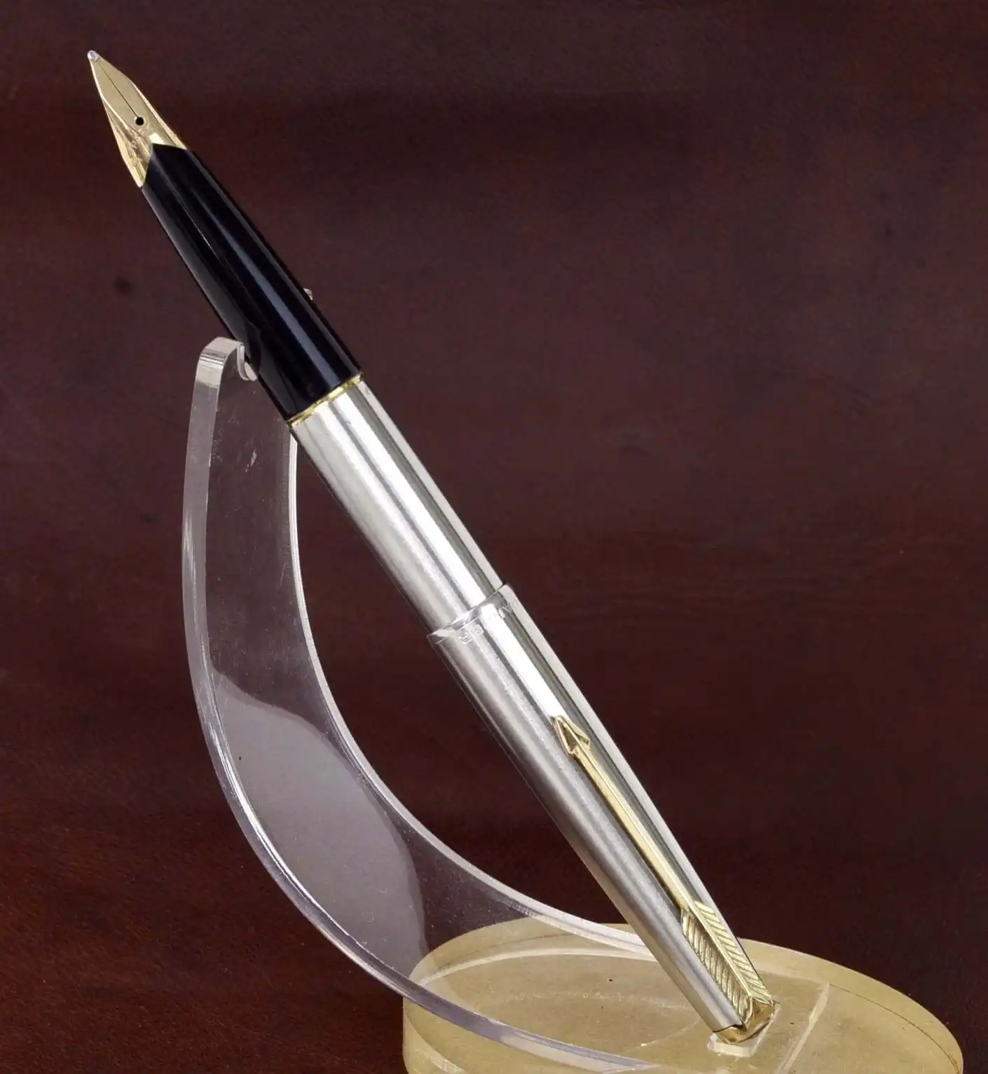 Vintage Parker 65 flighter fountain pen with 14Karat solid gold B nib - England made - Image 2