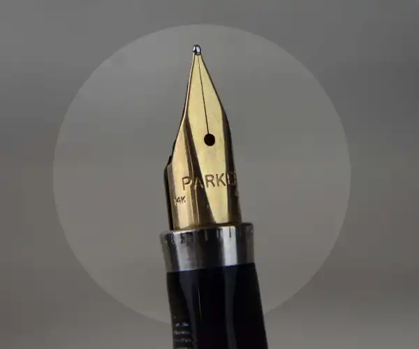 Vintage parker 75 sterling silver fountain pen with 14K solid Gold M nib - NOS mint stock - Image 12