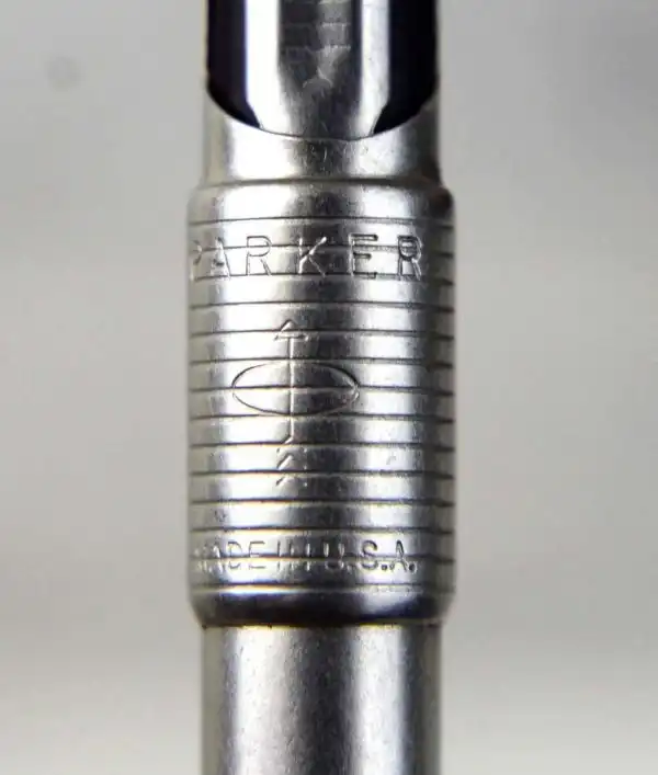 Vintage parker 75 sterling silver fountain pen with 14K solid Gold M nib - NOS mint stock - Image 8