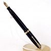 Vintage Parker vacumatic jet black barrel  fountain pen 14K Gold F nib  - USA - Image 2
