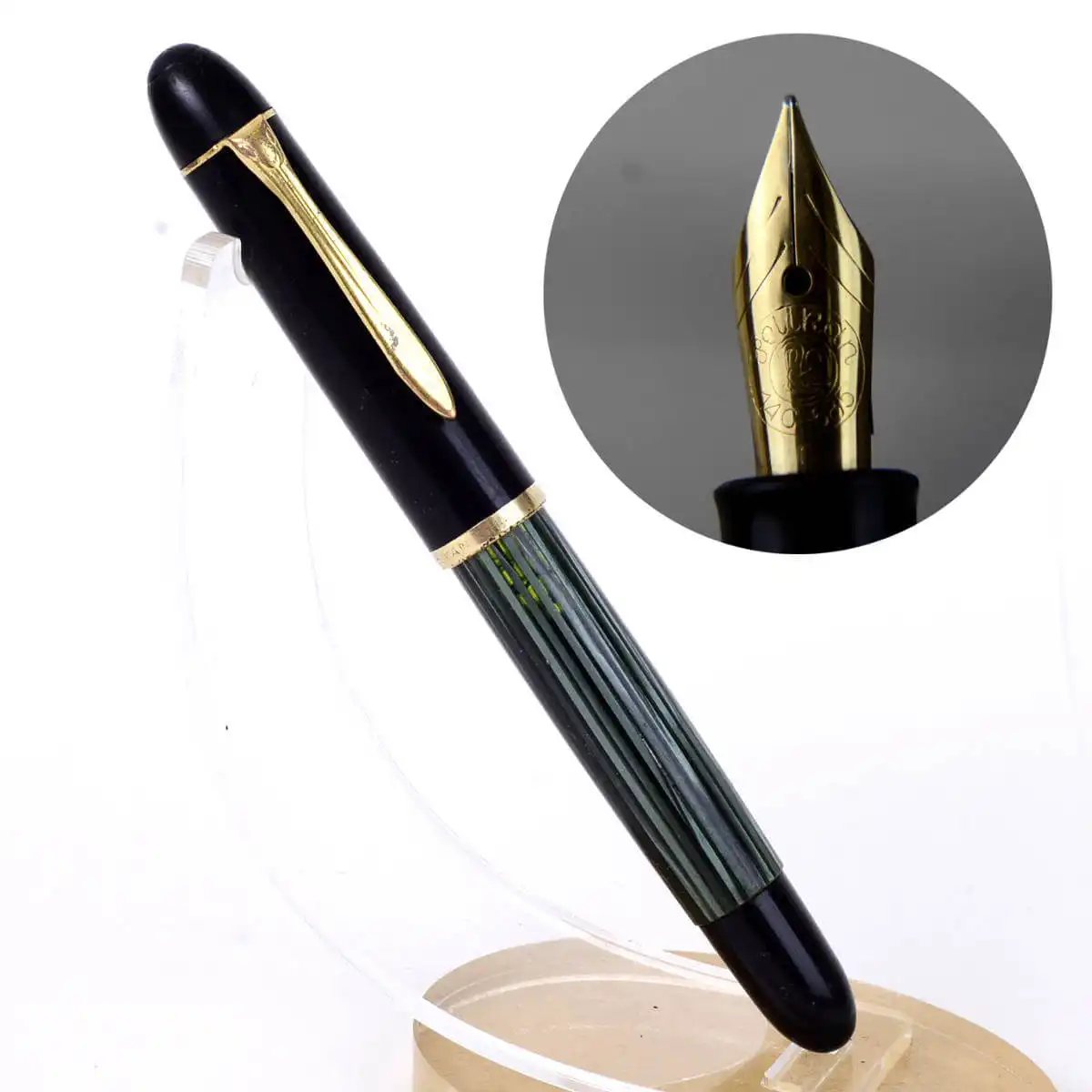 Pelikan 400NN Original M 茶縞 14K 585 Pelikan 400NN 茶縞