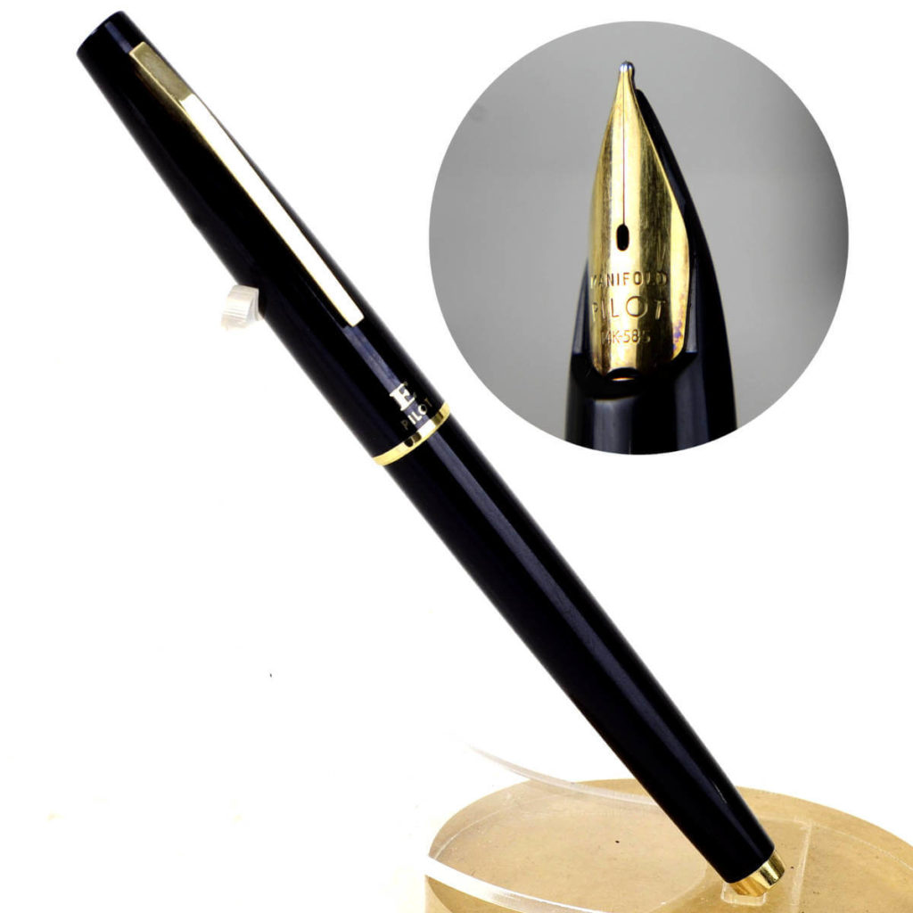 Buy vintage pilot E fountain pen wth 14K solid gold Manifold M nib