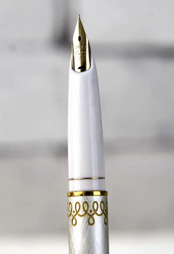 Pilot Vintage lady fountain pen -  18K 750 solid gold F nib - Image 8