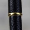 Vintage platinum sheep skin leather fountain pen -  14K 585  solid gold M nib - Image 9