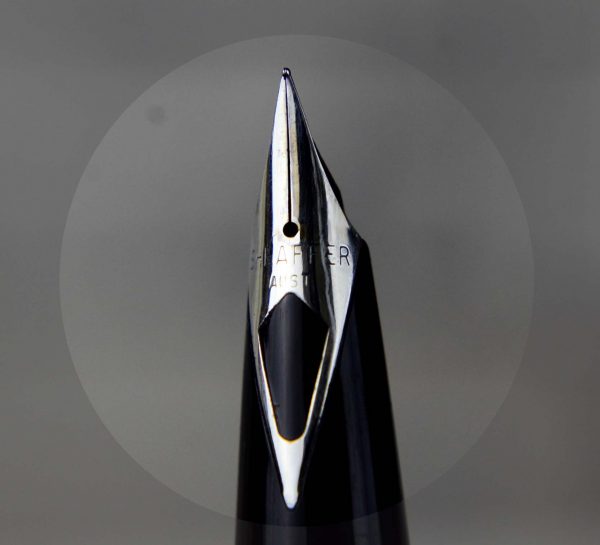 Vintage Sheaffer Imperial 444 chrome fountain pen with Steel Inlaid F nib - Image 9