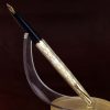 Vintage sheaffer lady 642  Silver plated  barrel fountain pen 14K solid gold M nib - Image 2
