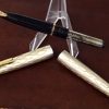Vintage sheaffer lady 642  Silver plated  barrel fountain pen 14K solid gold M nib - Image 4