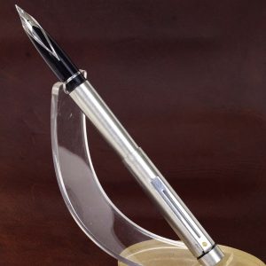 vintage-sheaffer-targa-1001-fountain-pen-inlaid-steel-Fine-nib-USA-Original