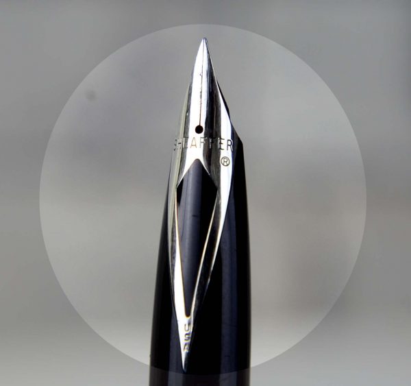 Vintage sheaffer targa fountain pen 1002 black lacquer barrel F Nib - Image 8