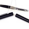 Vintage sheaffer targa fountain pen 1002 black lacquer barrel F Nib - Image 3