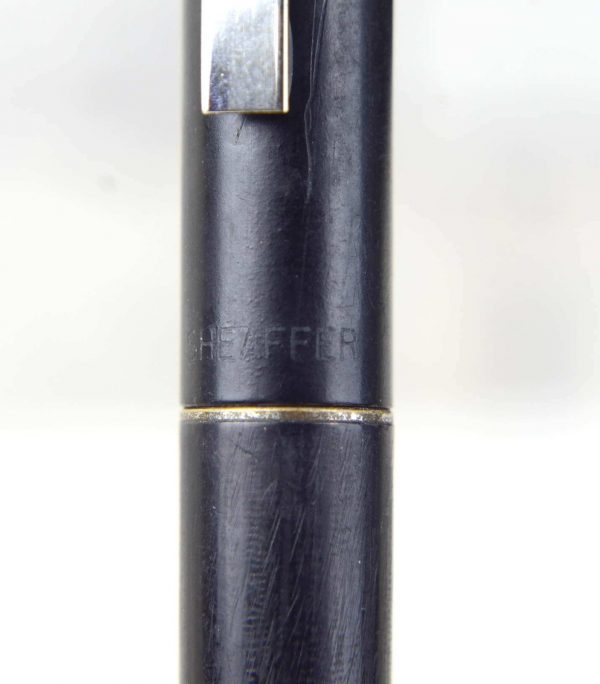 Vintage sheaffer targa fountain pen 1002 black lacquer barrel F Nib - Image 9