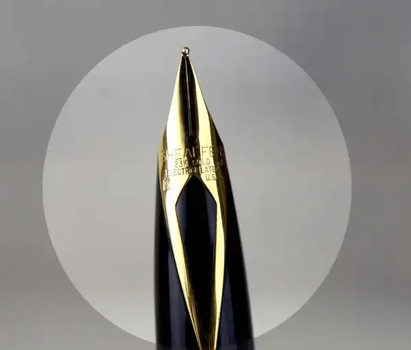 sheaffer targa fountain pen and  ballpoint pen set gold rolled body with 23K gold plated F nib - Unused - Image 5